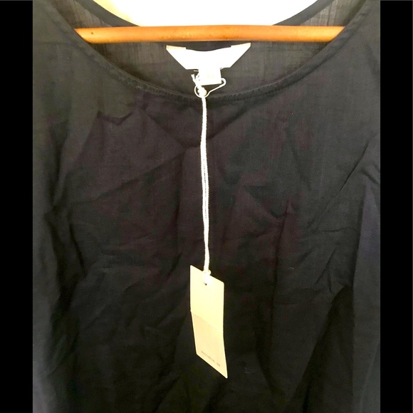 Black Cotton Dress with Slip - Picture 2 of 14